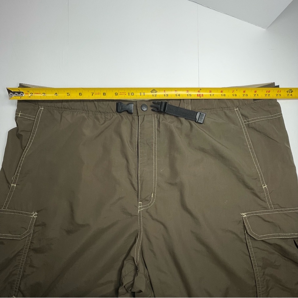 REI Mens Convertible Zip Off Leg Cargo Pants Brown Adjustable Belt Size XXL x 36 - Picture 9 of 11